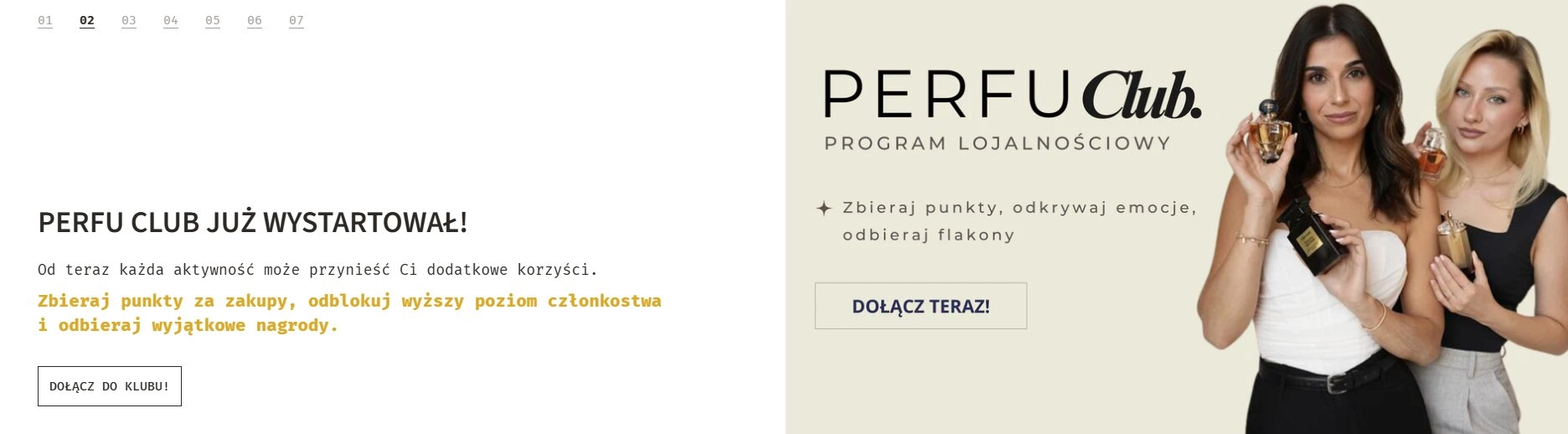 Baner dotyczący klubu lojalnościowego