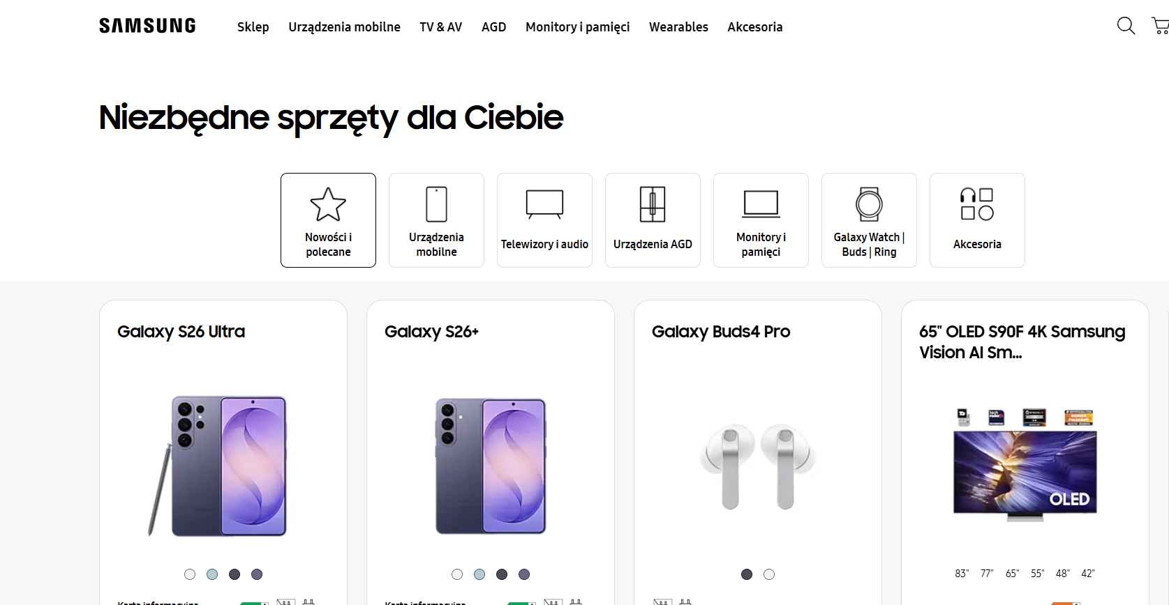 strona internetowa sklepu