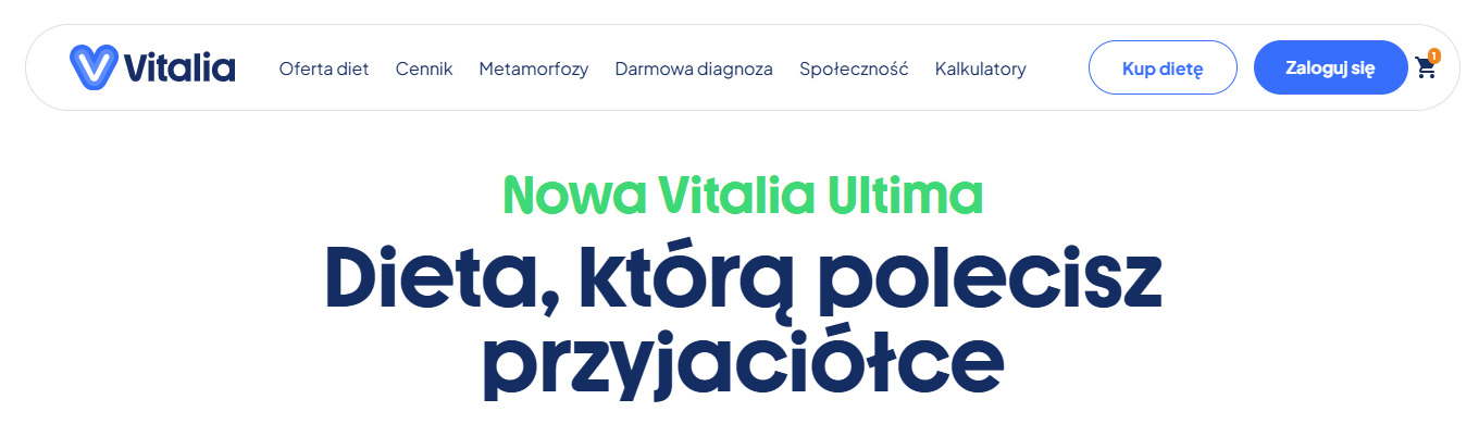 Vitalia - strona internetowa