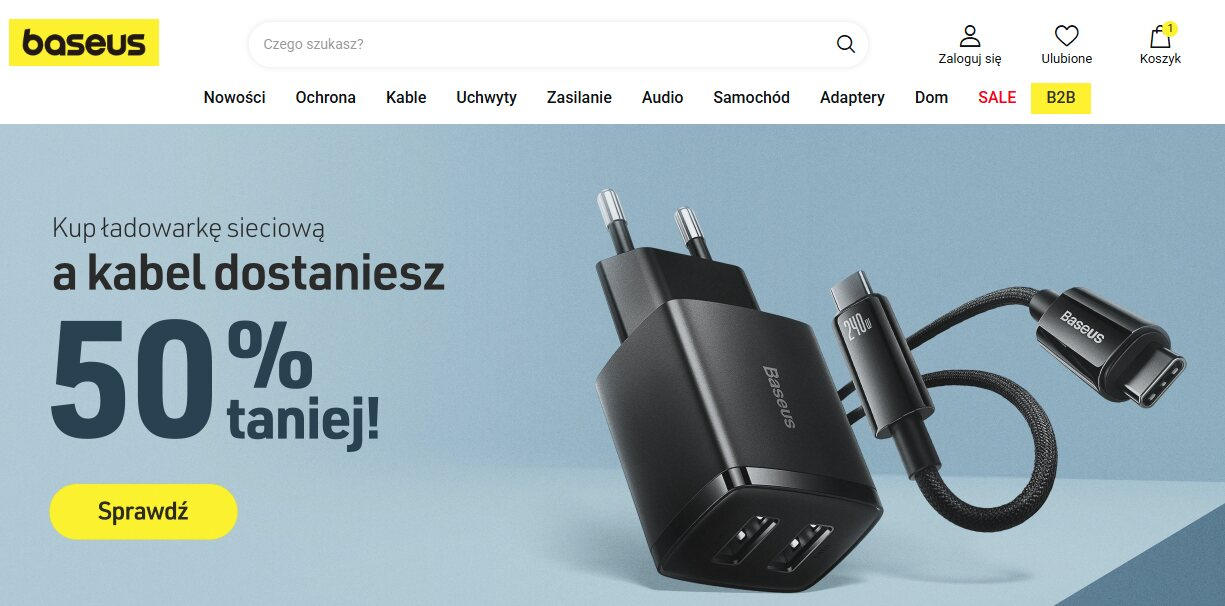 Baseus - strona internetowa sklepu