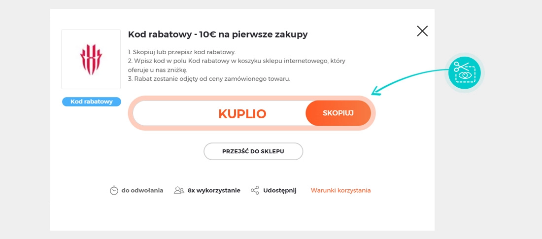 Instrukcja jak skopiować kod rabatowy dla RedMagic