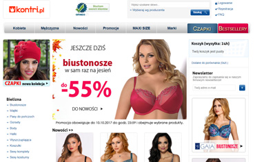 Kontri - strona internetowa sklepu