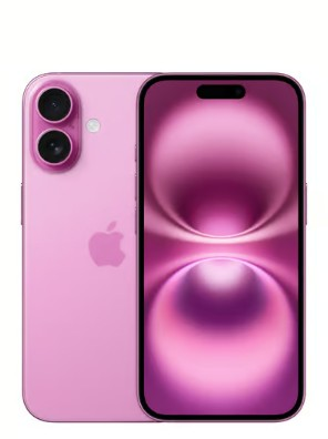 Różowy iPhone z dwoma obiektywami i różową tapetą