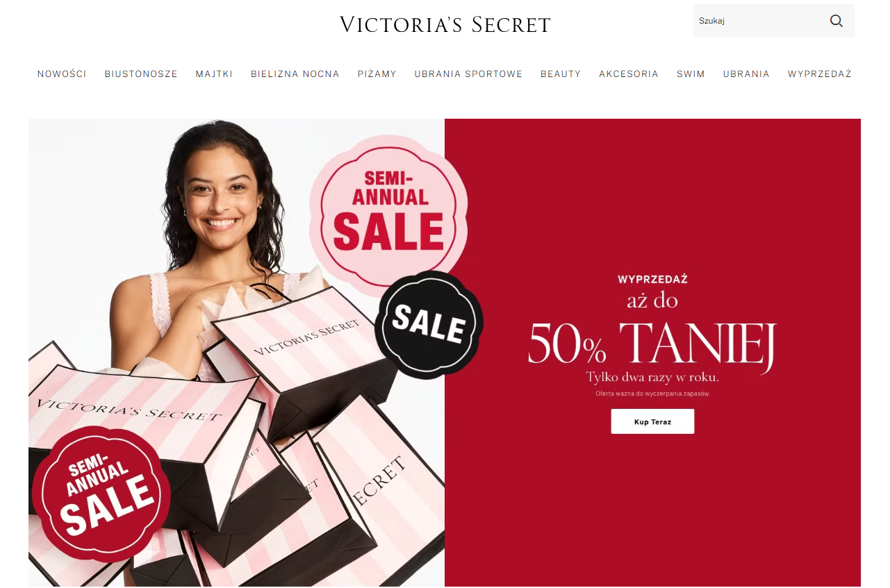 VICTORIA'S SECRET - strona internetowa
