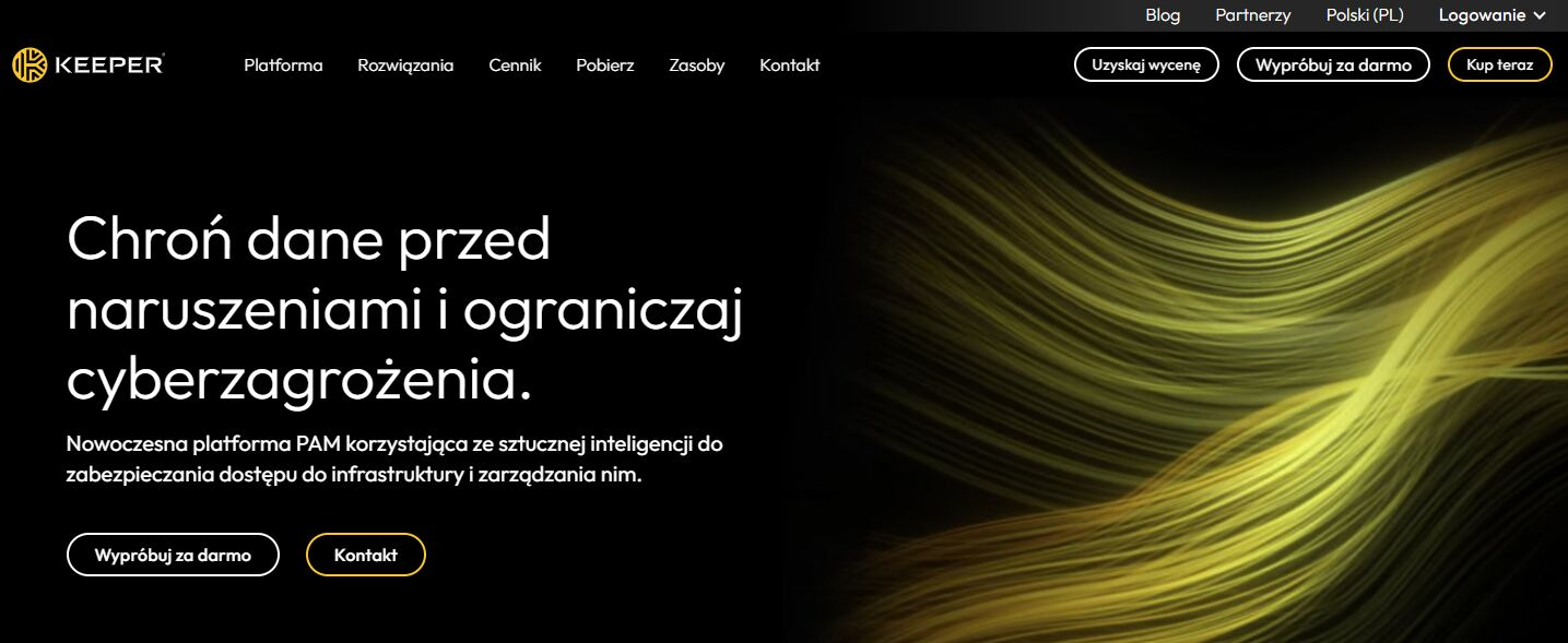Keeper Security - strona internetowa sklepu