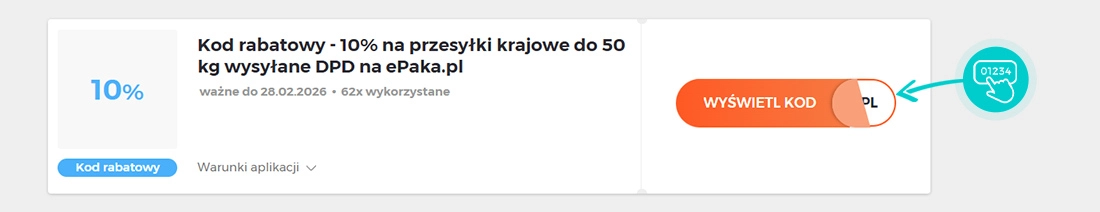 Przykład kodu rabatowego dla ePaka