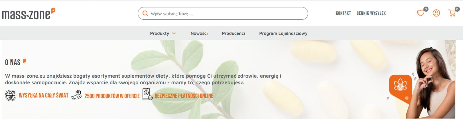 Strona internetowa sklepu