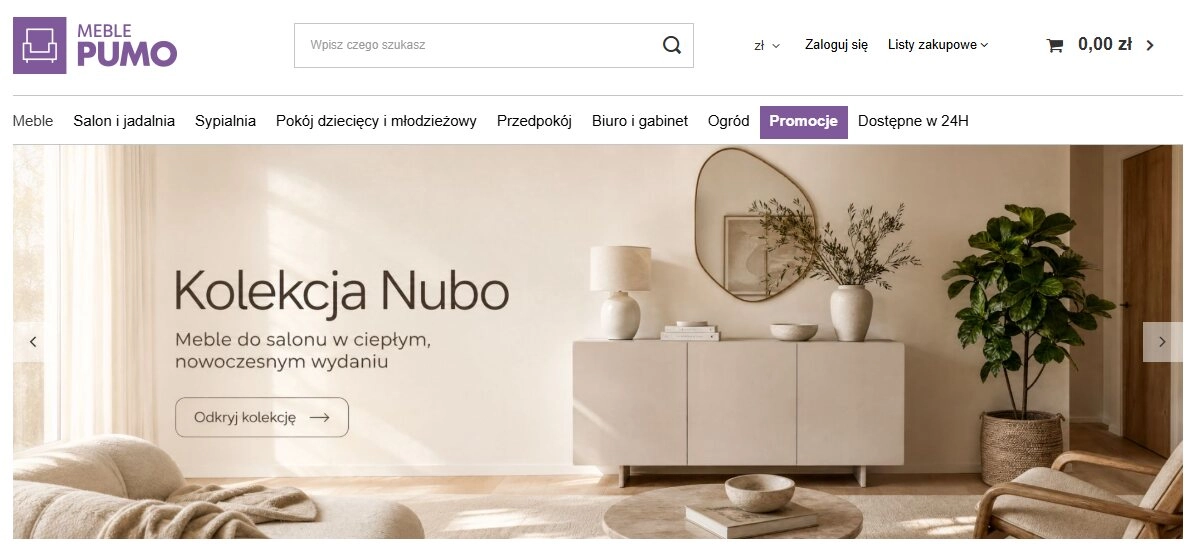 Strona internetowa sklepu