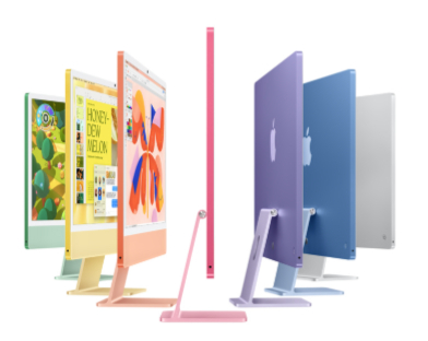 Apple - kolorowe monitory