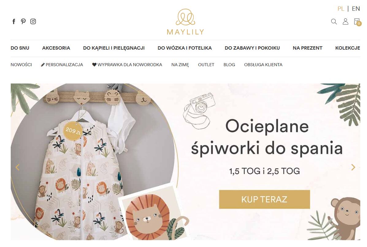 Maylily - strona internetowa sklepu