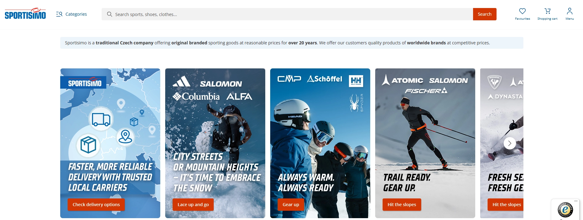 Strona internetowa sklepu