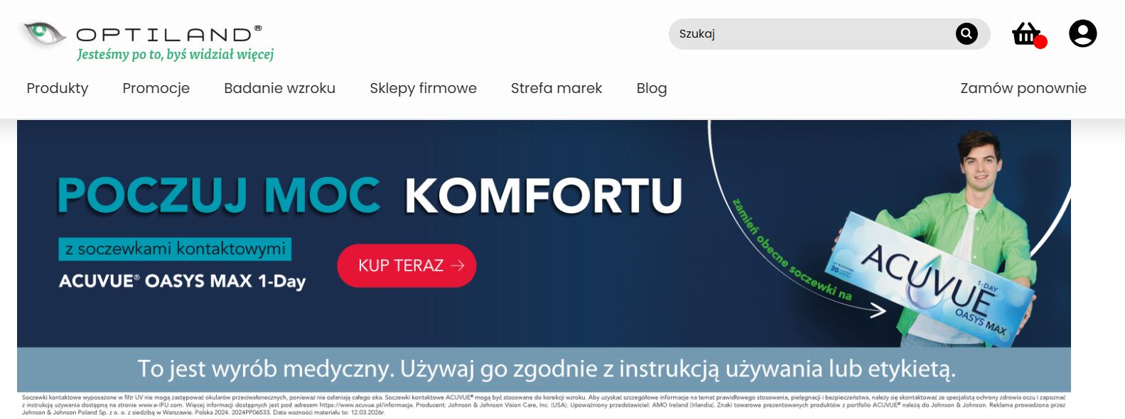 Strona internetowa sklepu