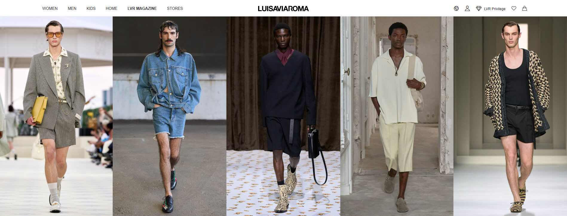 Luisaviaroma - strona internetowa