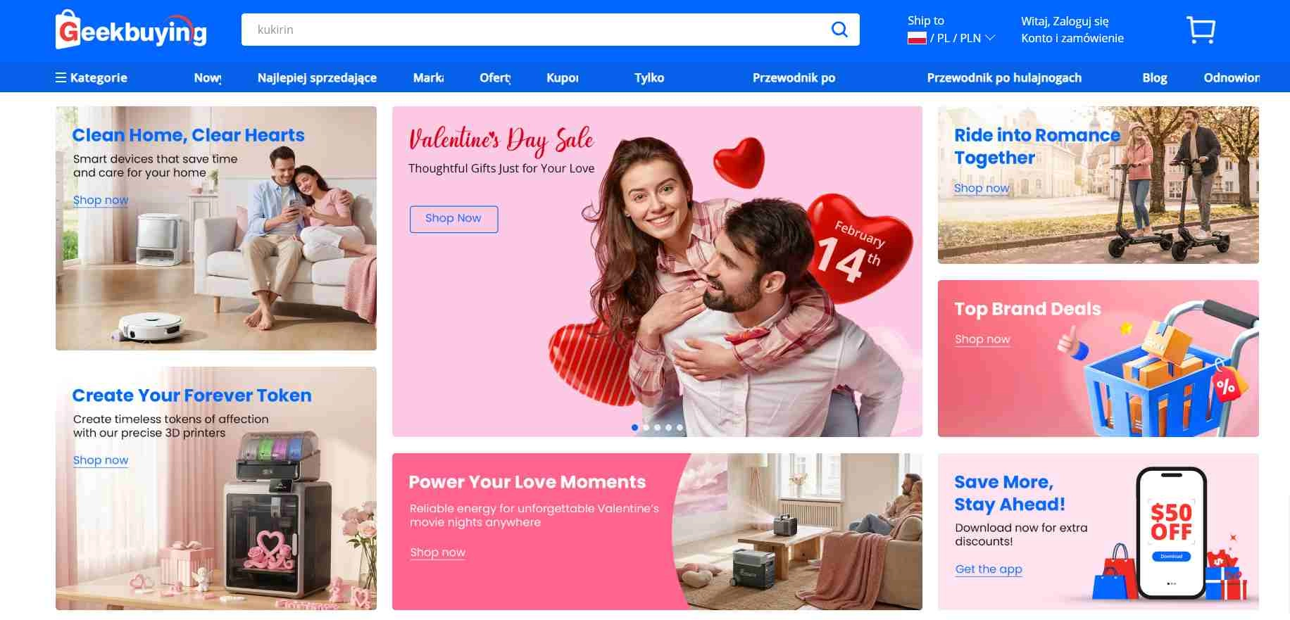 Strona internetowa sklepu