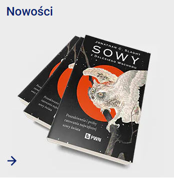 Trzy czarne książki z sową jedna na drugiej