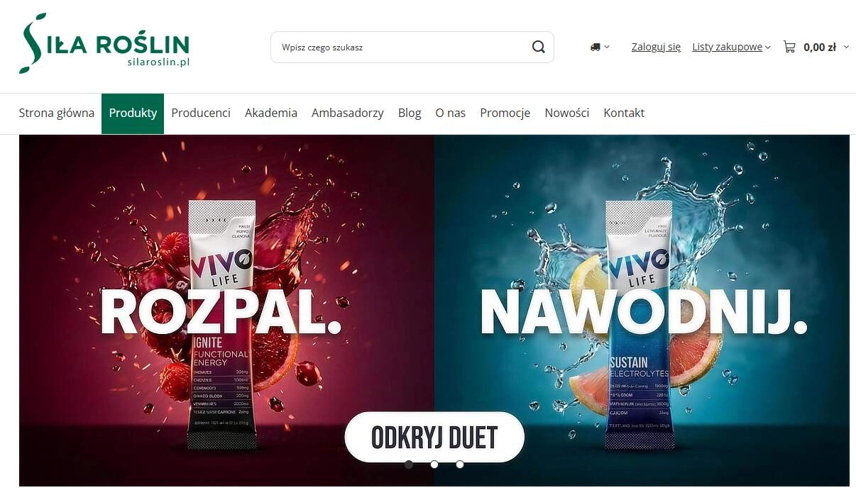 Strona internetowa sklepu