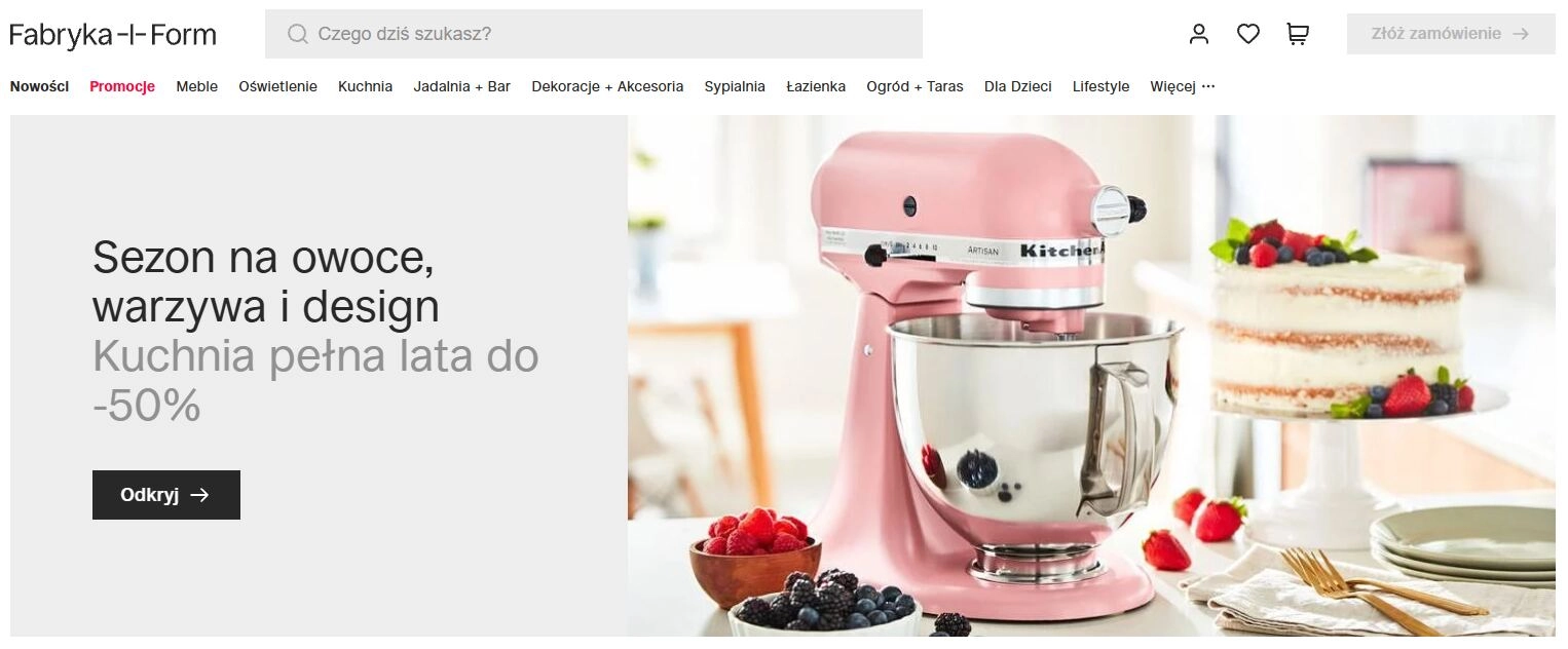 Strona internetowa sklepu