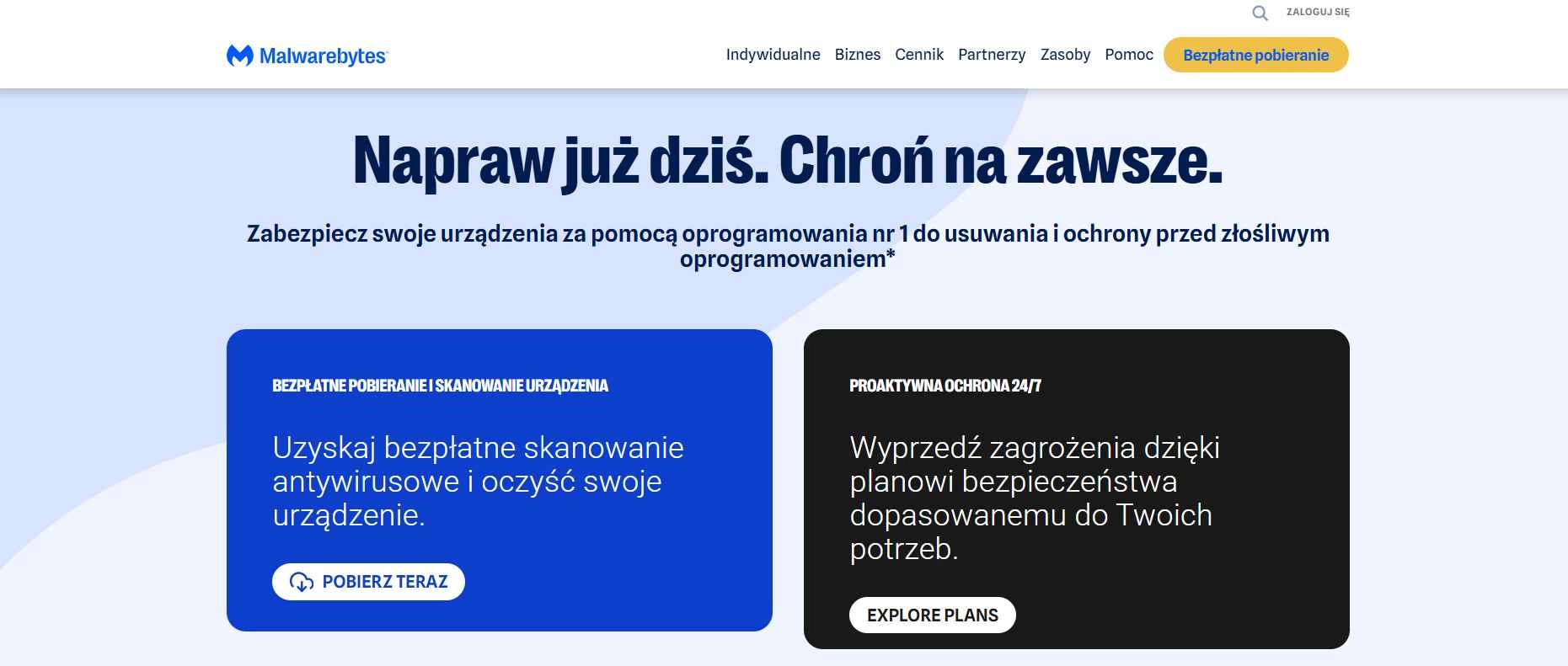 Strona internetowa sklepu