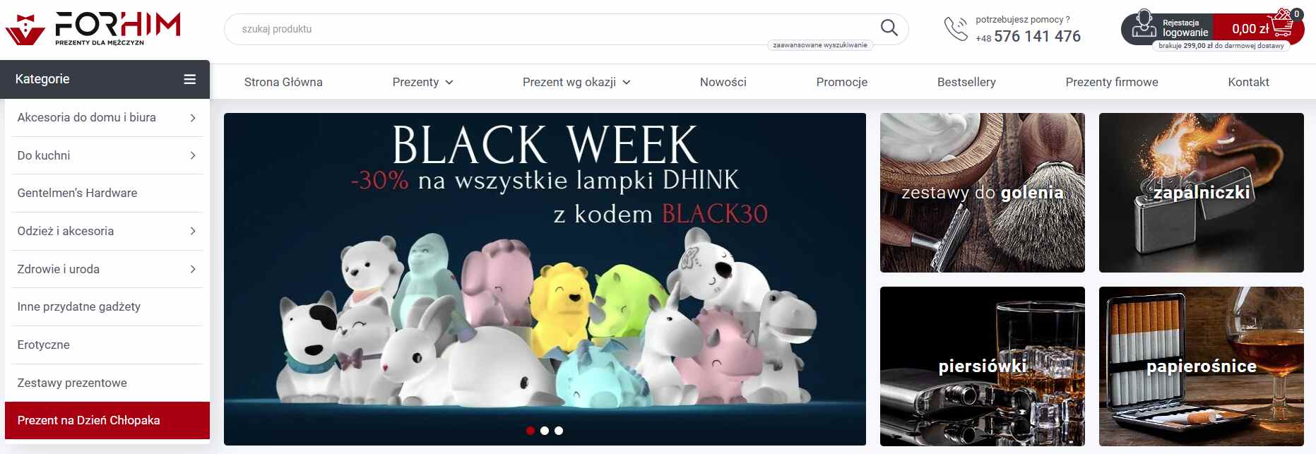 Forhim - strona internetowa sklepu
