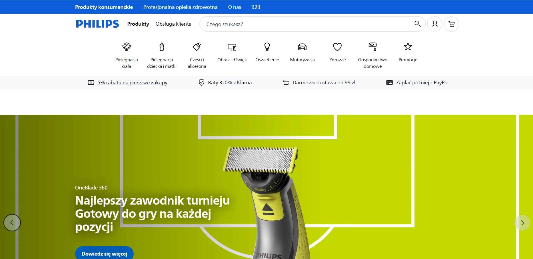 strona internetowa sklepu